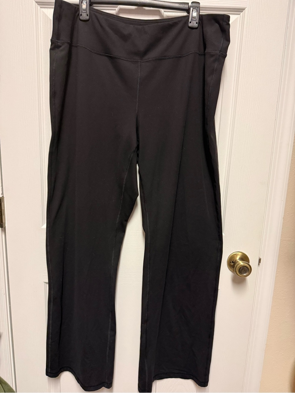 Women's Black High-Waist Stretch Flare Pants Tek Gear